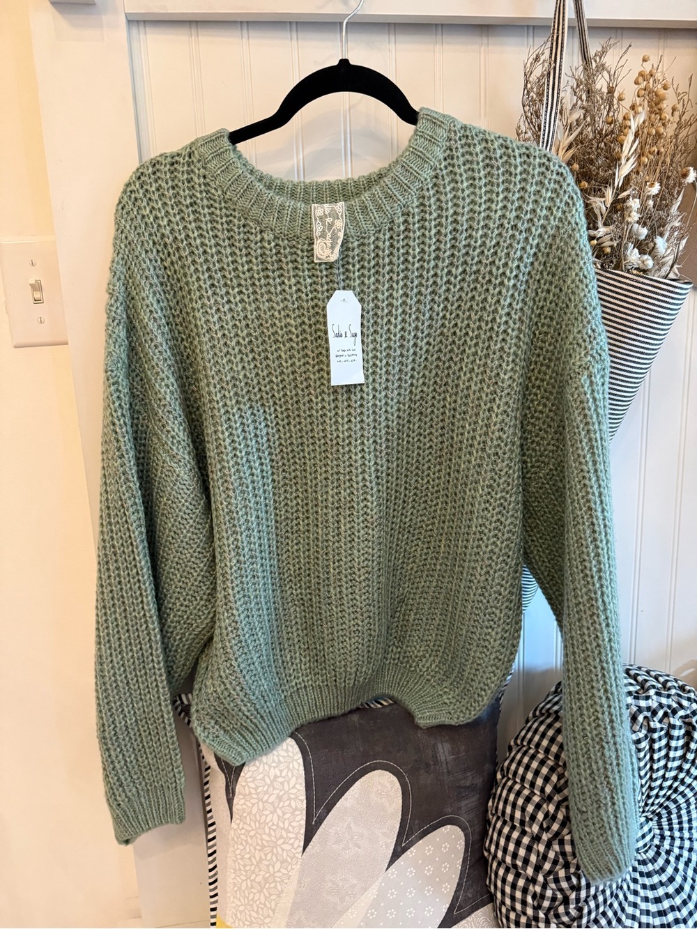 VICI Soft Knit Women's Sweater in Sage Green